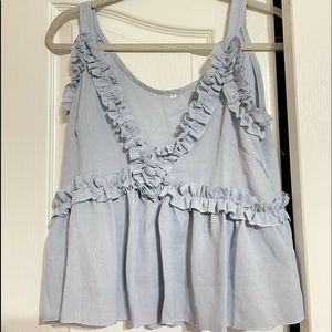 Small baby blue blouse